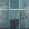 Piha Square Blue Square Matt Tile 138x138mm
