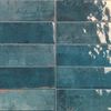 Piha Subway Blue Subway Gloss Tile 52x161mm