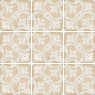 Parnell Cream Encaustic Look Tile 200x200