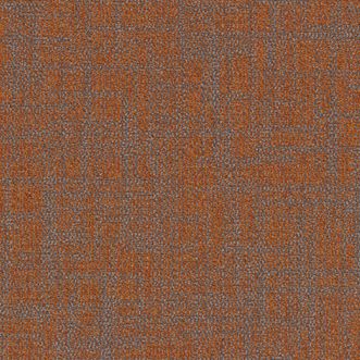 Shaw Grounded Spaces Breathe Tile 5T690 Range Breathe  Helpful Tangerine