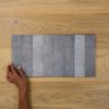 Glenbrook Subway Tile Grey Gloss Slim Subway 60mm x 246mm