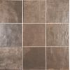 Piha Square Brown Square Matt Tile 138x138mm