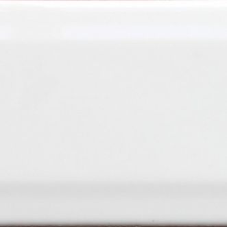 Mt Cook White Gloss Bevelled Edge Tile 300x100