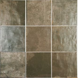 Piha Brown Square Matt Tile 138x138