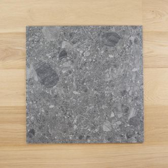SAMPLE Terrazzo Look Steel Square Matt Tile 100x100