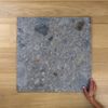 Lux Terrazzo Look Look Blue Square Matt Tile 600mm x 600mm