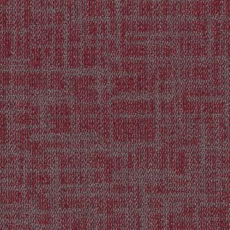 Shaw Grounded Spaces Breathe Tile 5T690 Range Breathe  Mindful Burgundy