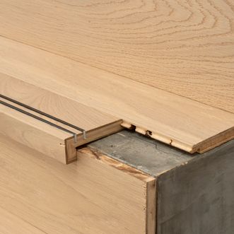 Stairnosings Uncovered Stairs Friction Bar - Natural Satin