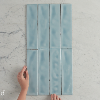 Newport Subway Gloss Ocean Blue Subway 75mm x 300mm