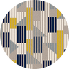 Kista Graphic Circle 11 X 11 ft