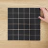 Aotea Mosaic Square Black Matt Mosaic Square 306mm x 306mm