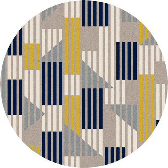 Kista Graphic Circle 11 X 11 ft